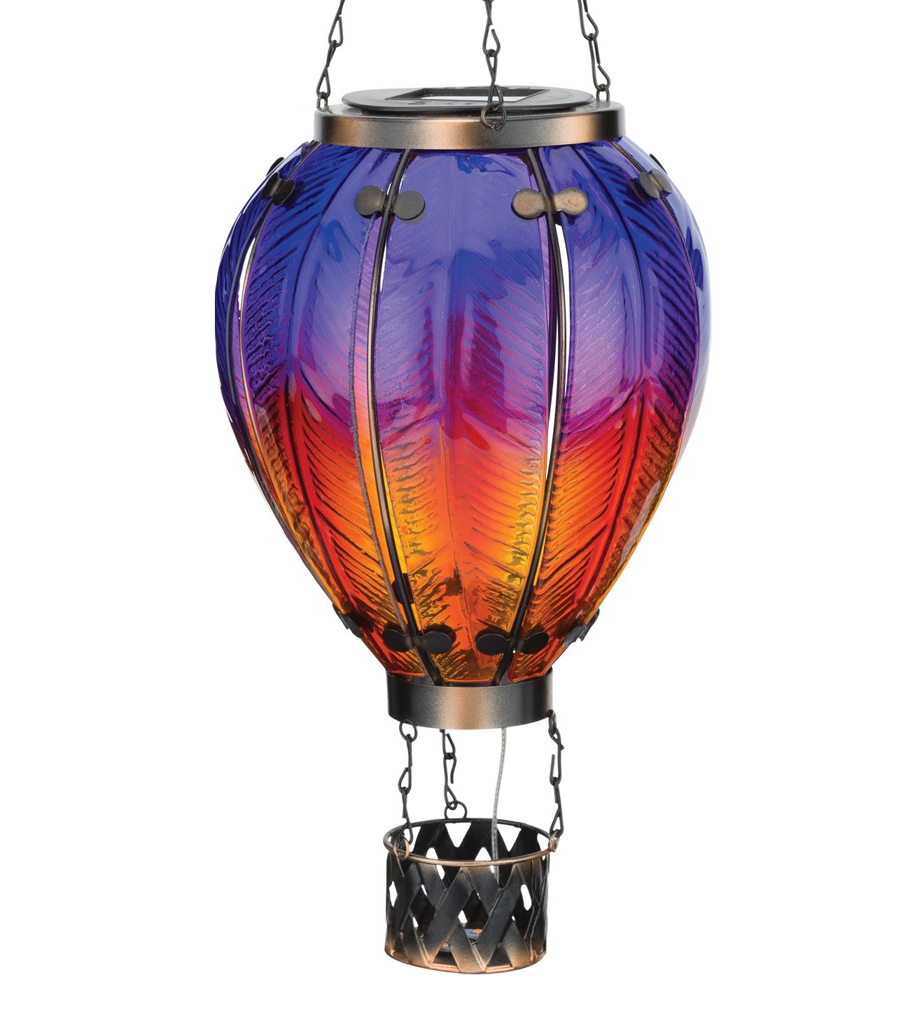 Hot Air Balloon Solar Lantern LG - Purple