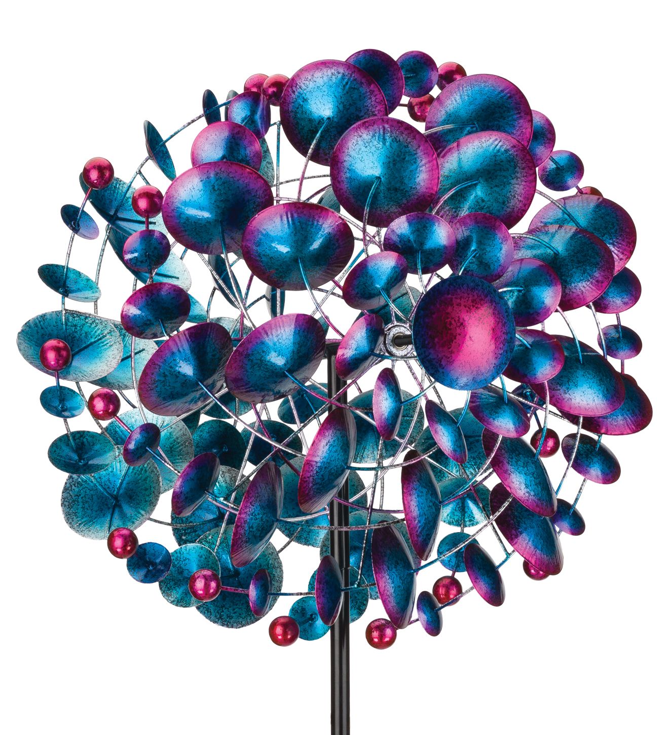 82" Triple Twisted Globe Wind Spinner