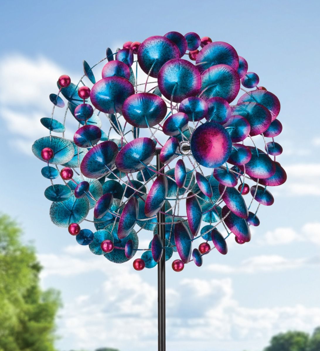 82" Triple Twisted Globe Wind Spinner