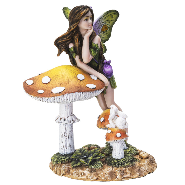 Forest Fairy with Bunny Figurine