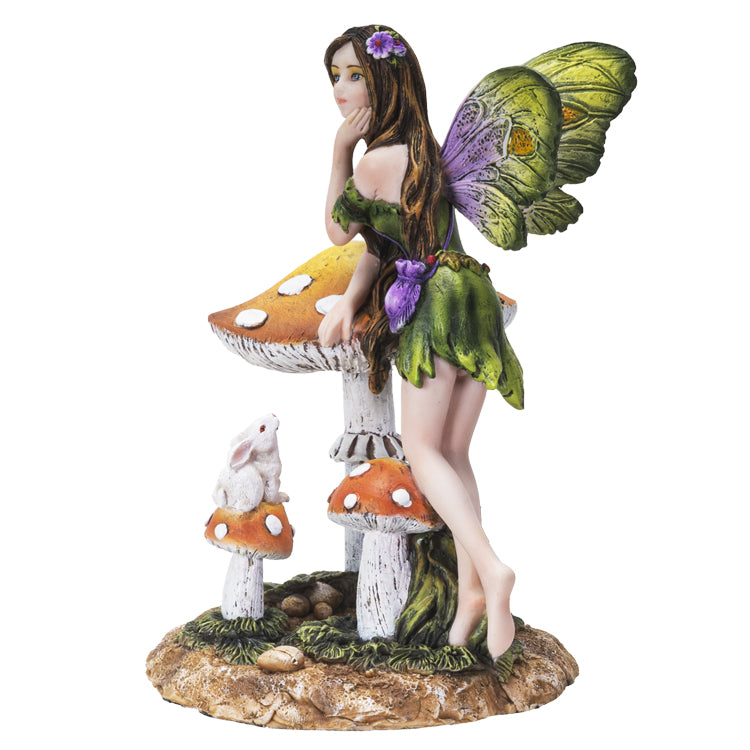 Forest Fairy with Bunny Figurine