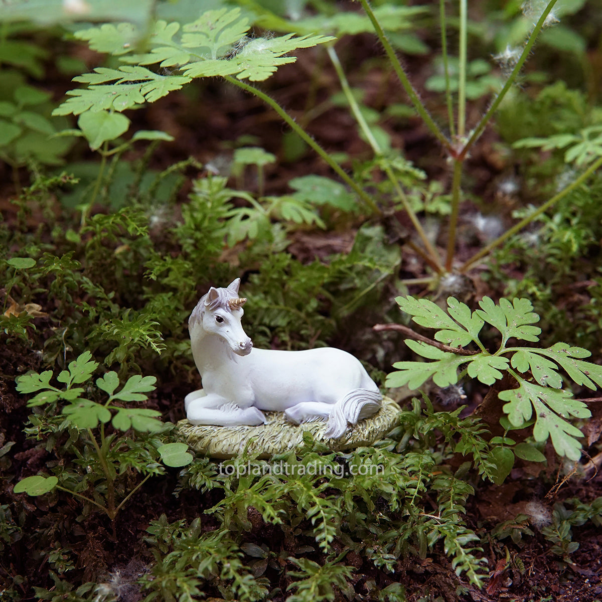 Laying Unicorn Fairy Garden Miniature