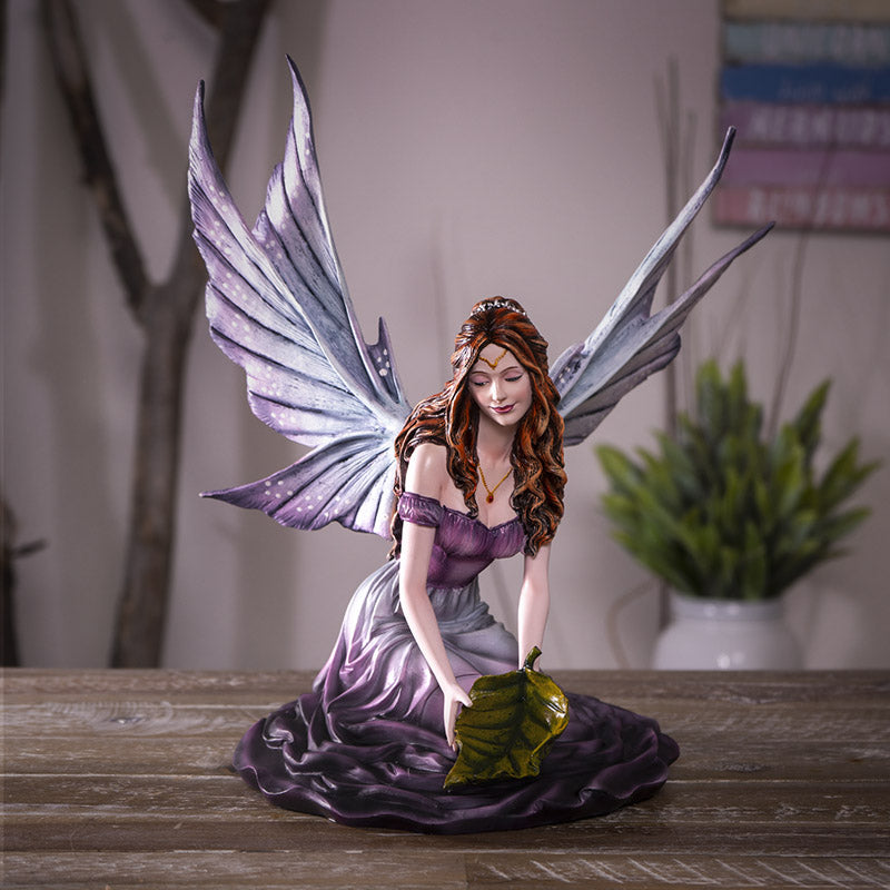 Pixie with Leaf Fairy Figurine