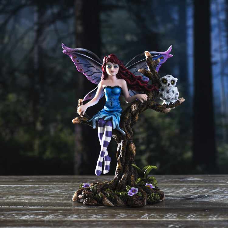 Fairyland Fairy with Owl Figurine