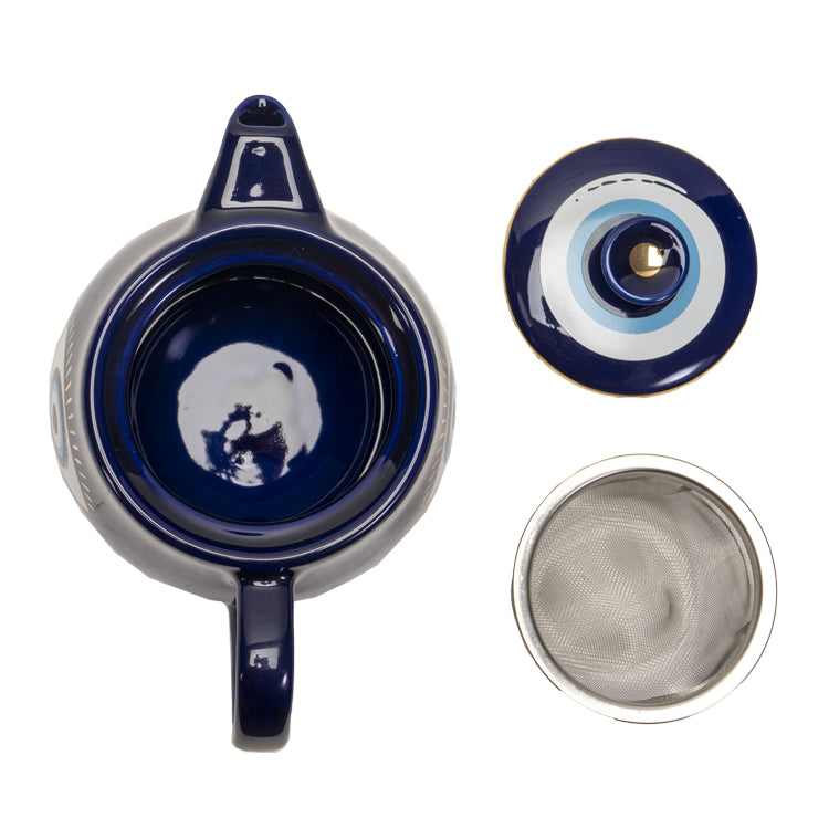 Porcelain Evil Eye Tea Pot