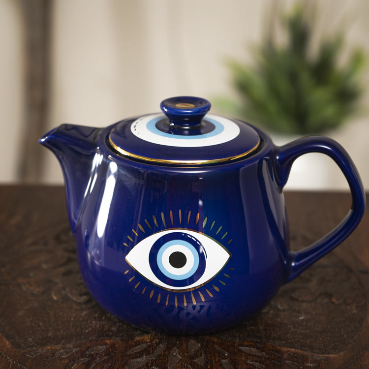 Porcelain Evil Eye Tea Pot