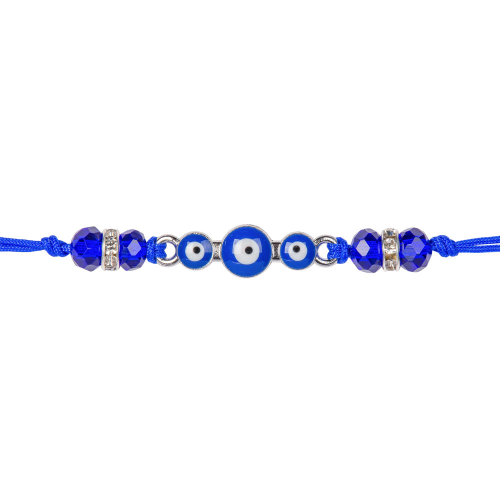 Adjustable Blue Evil Eye Bracelet