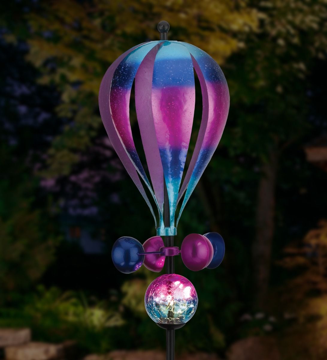 Balloon Solar Wind Spinner Stake