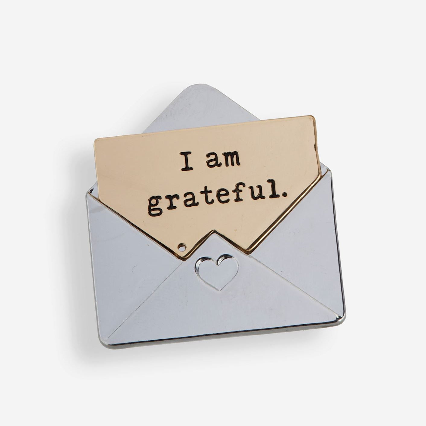 Be Grateful Envelope Pocket Charm