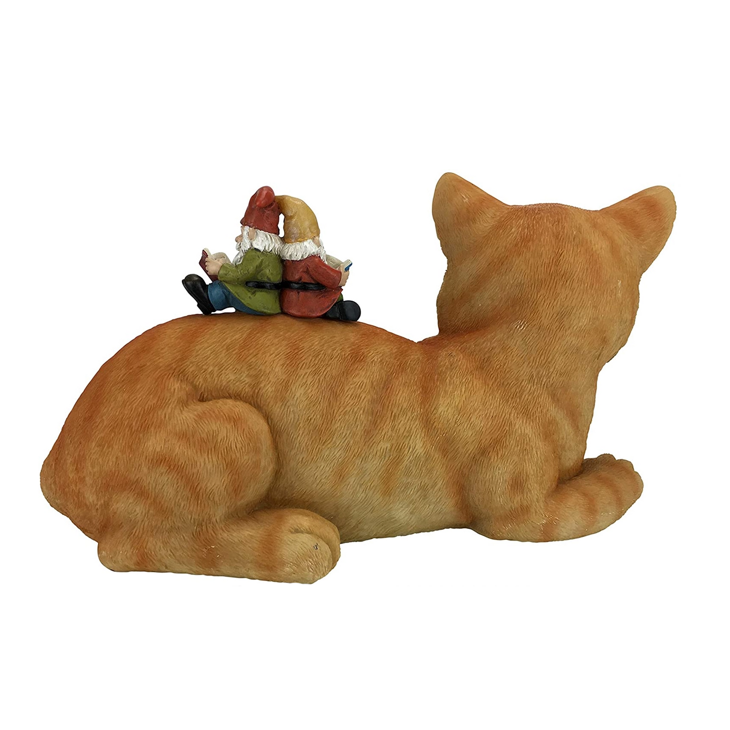Garden Cat with Gnomes Figurine