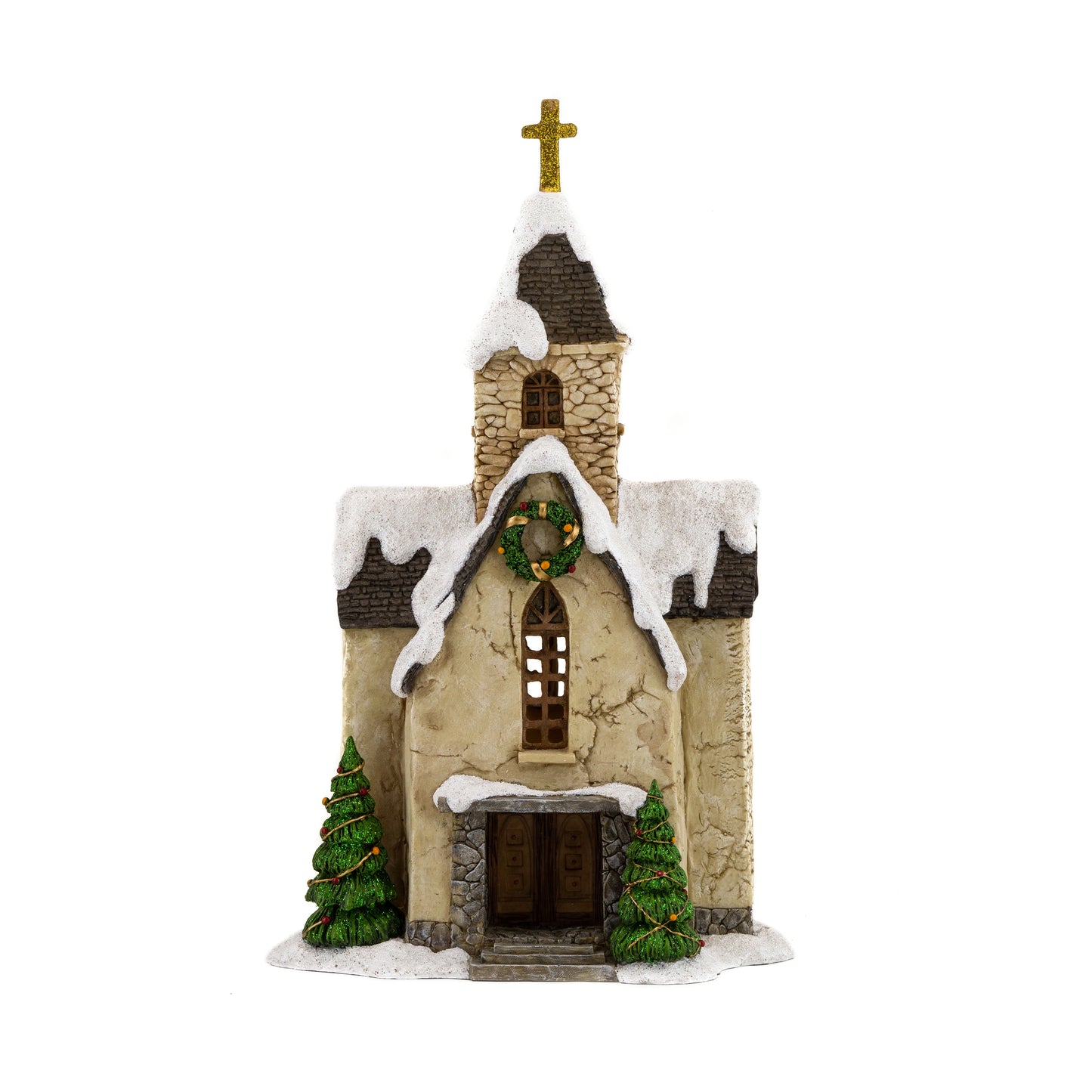 Lighted Christmas Church – Fairy Garden Holiday Décor