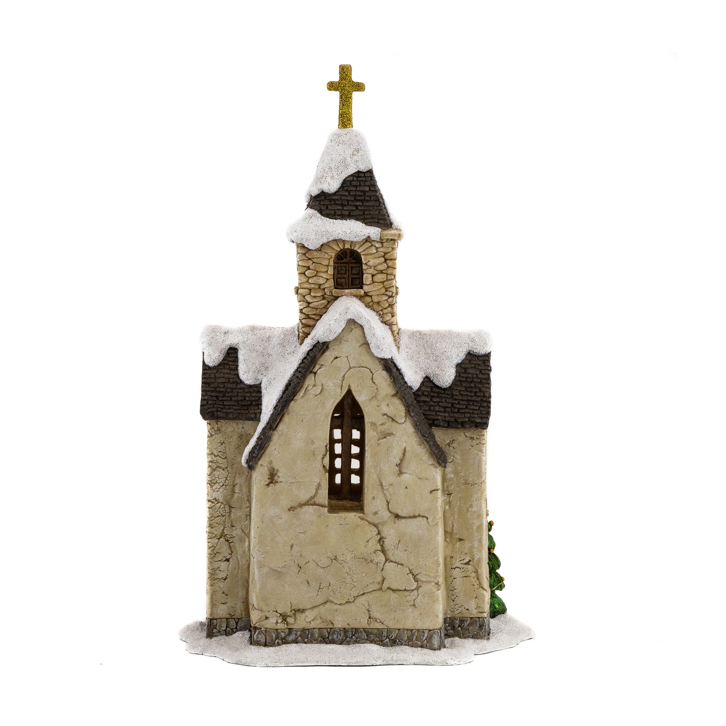 Lighted Christmas Church – Fairy Garden Holiday Décor