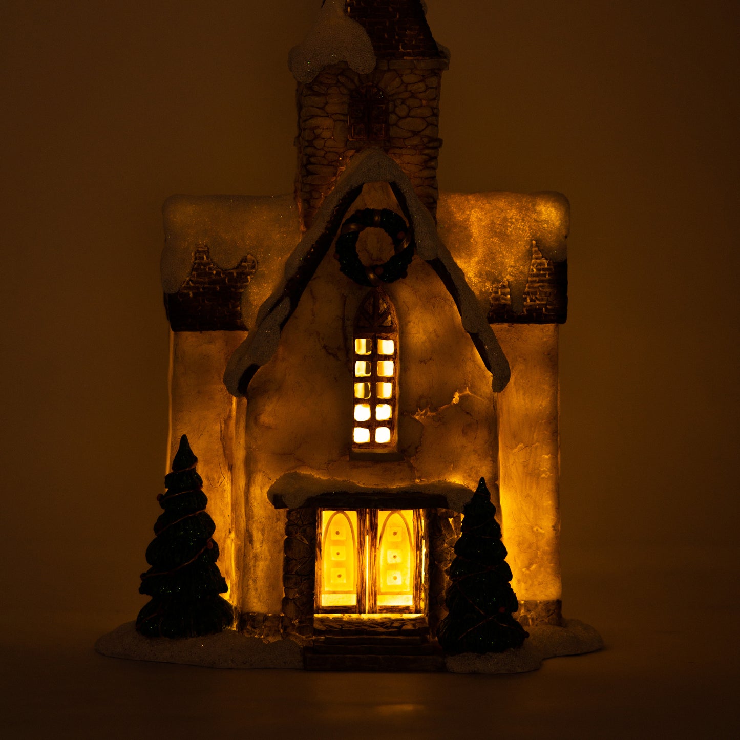 Lighted Christmas Church – Fairy Garden Holiday Décor