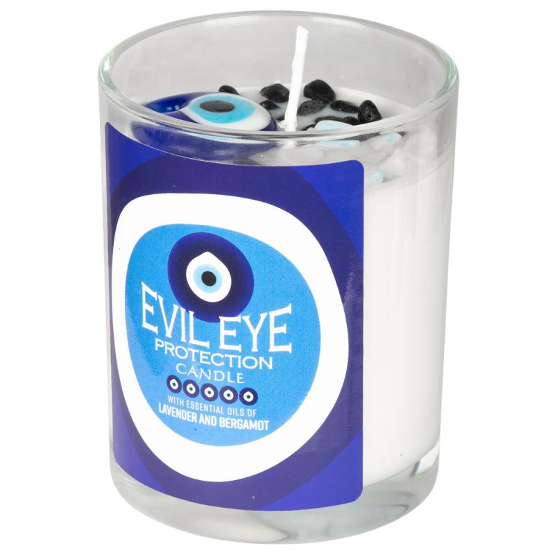 Evil Eye Glass Jar Candle