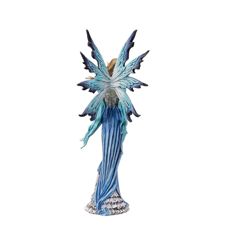 Fairy Holding Bird Figurine