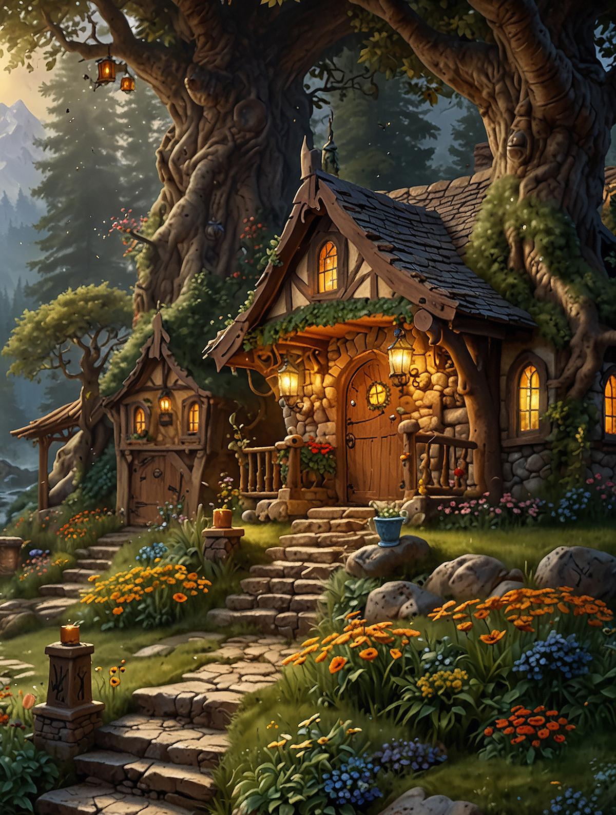 Forest Cottage Jigsaw Puzzle - 500 pc