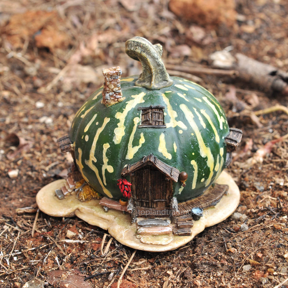 Miniature Green Gourd Fairy House
