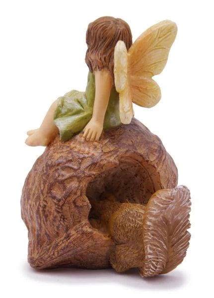 Walnut Perch Fairy Girl