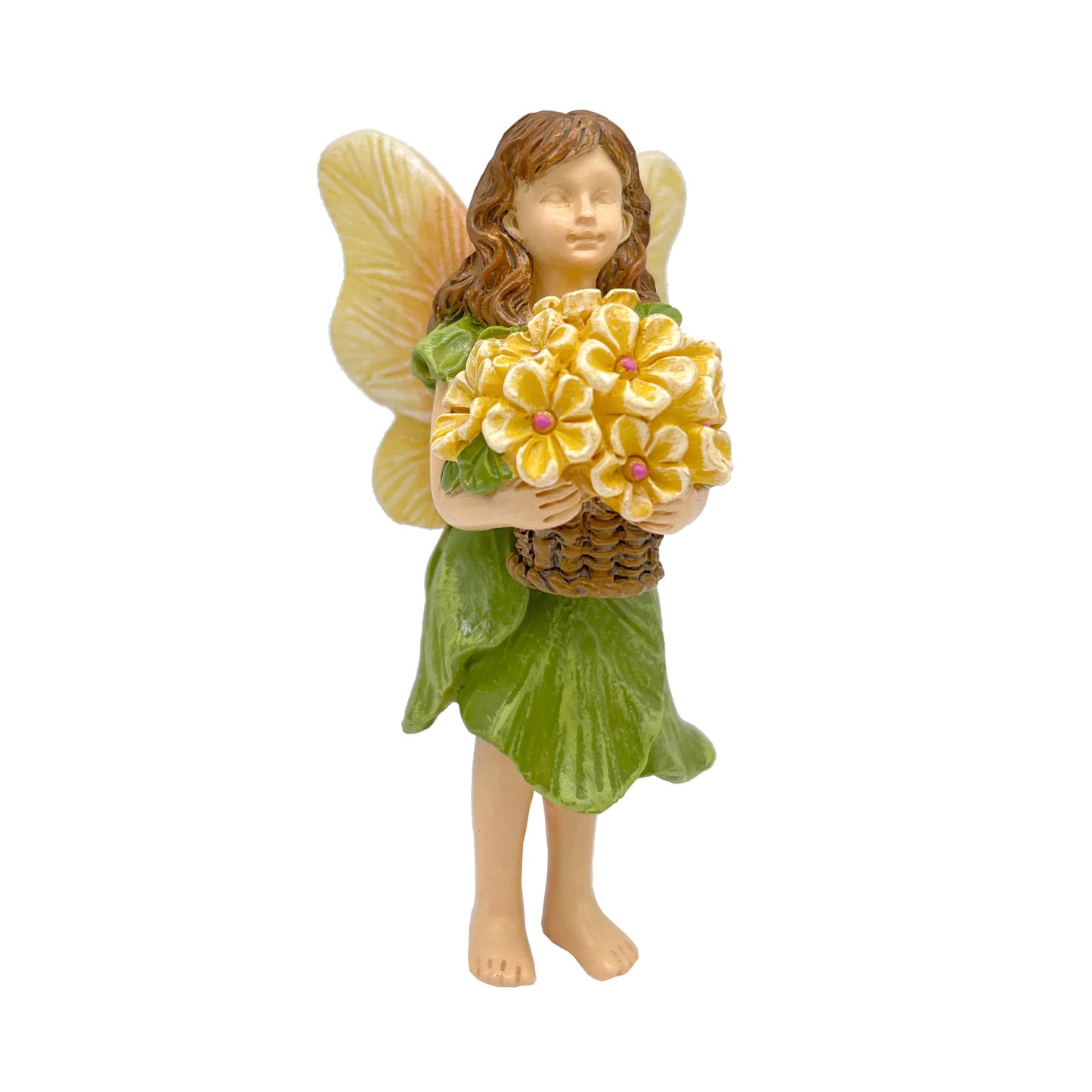 Flower Basket Fairy - Miniature Fairy Garden Accessory