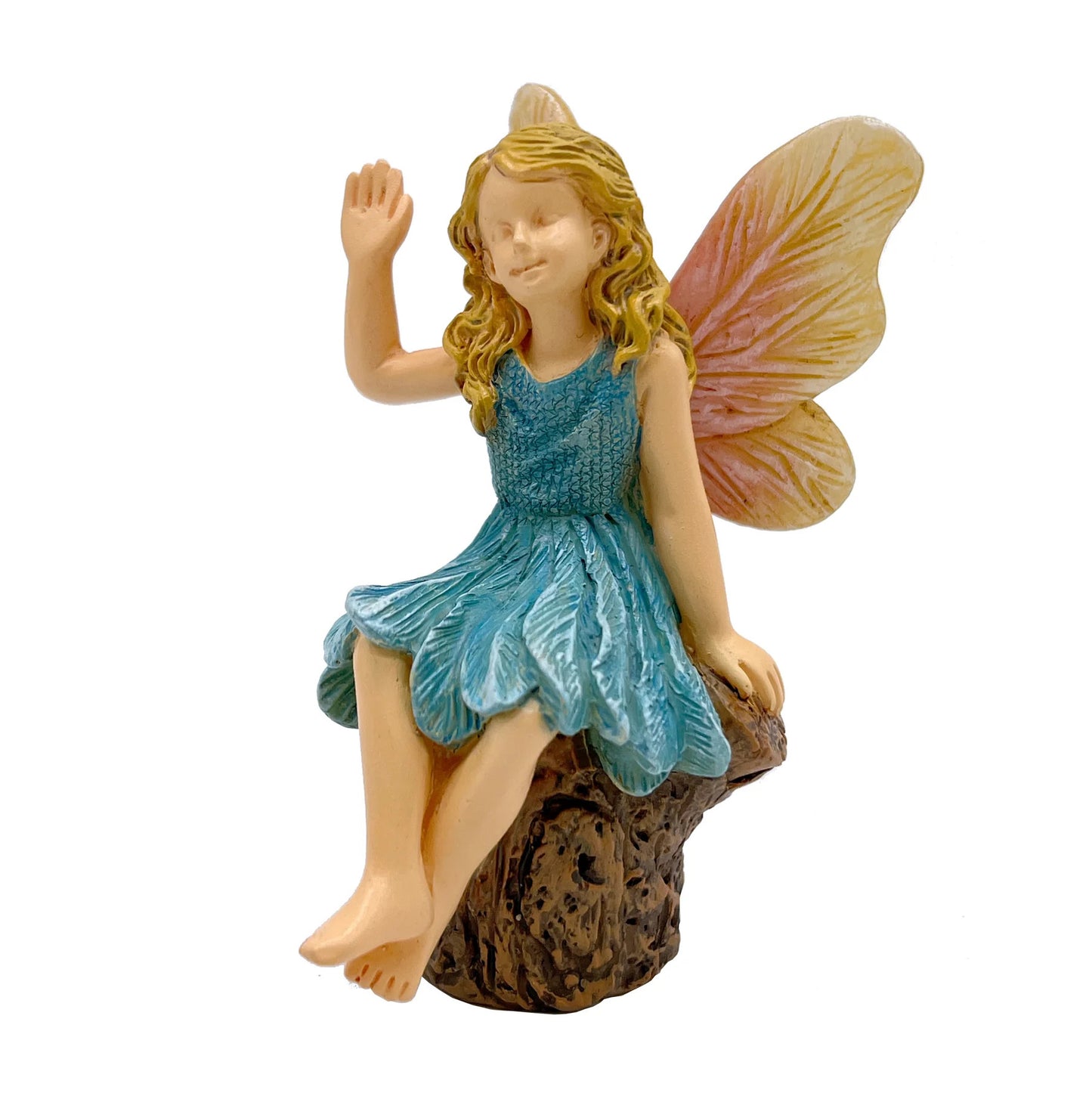 Hi There Waving Fairy - Miniature Fairy Garden Accessory