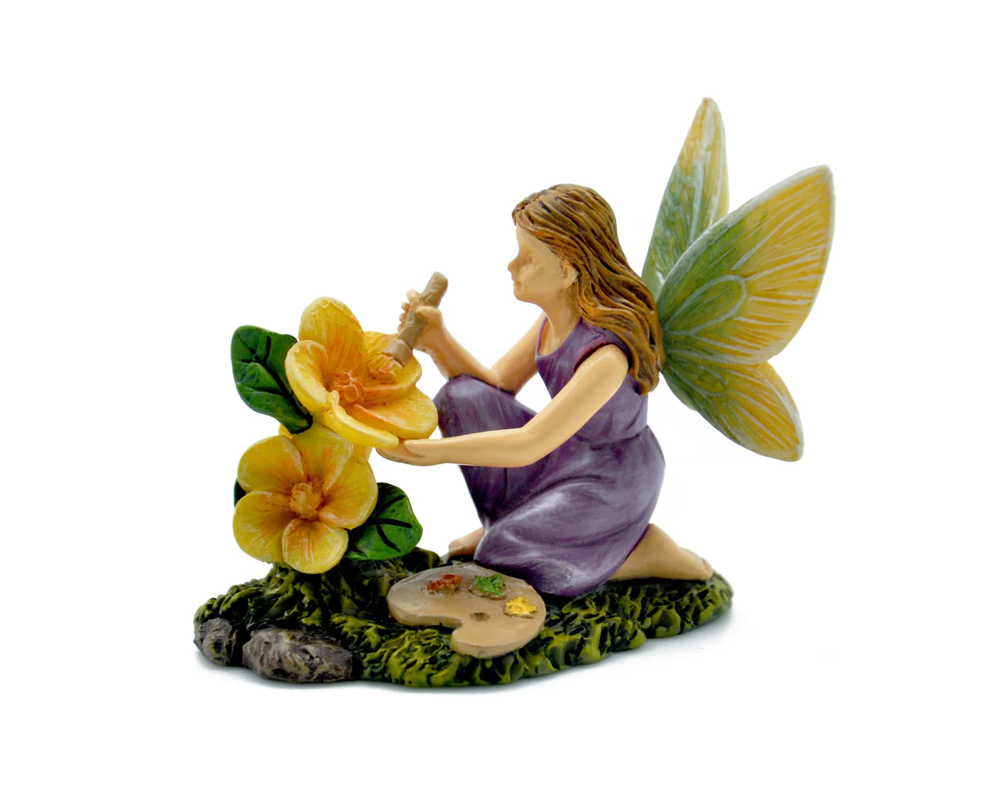 Painting Fairy - Miniature Fairy Garden Accessory