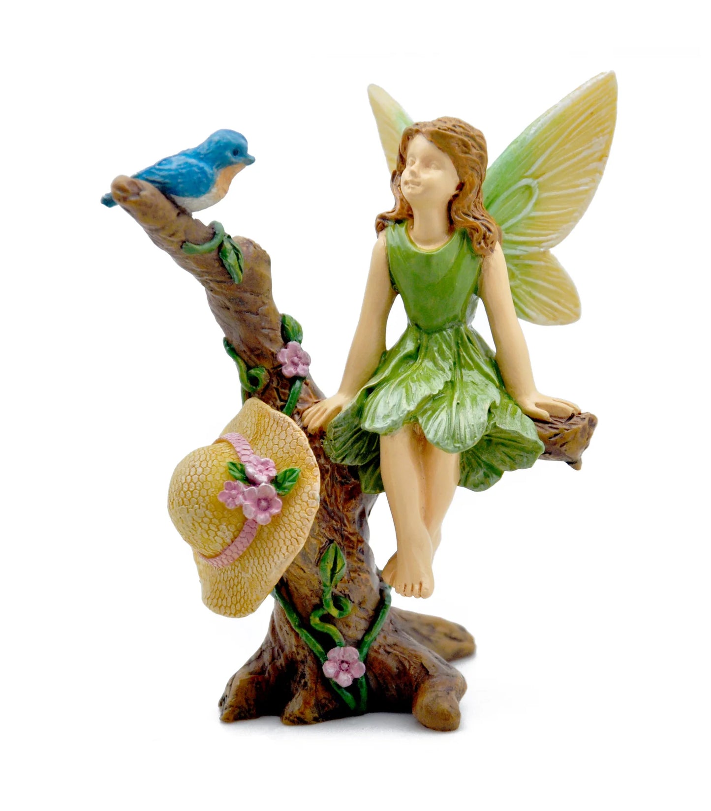 Lofty Conversation Fairy - Miniature Fairy Garden Accessory