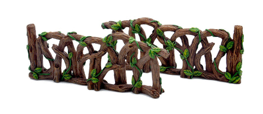 Rustic Fence with Vines