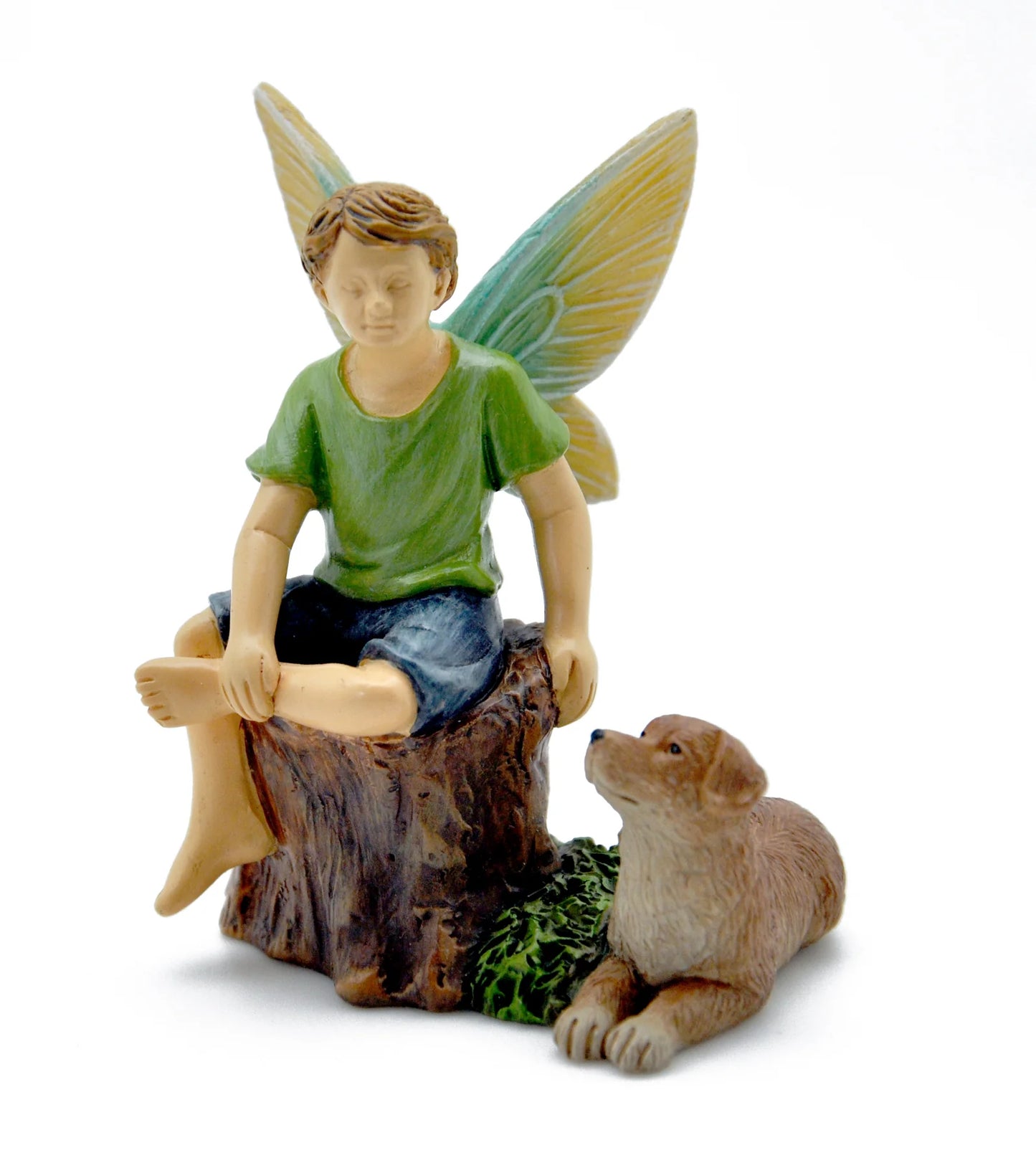 Sitting Friends Fairy - Miniature Fairy Garden Accessory