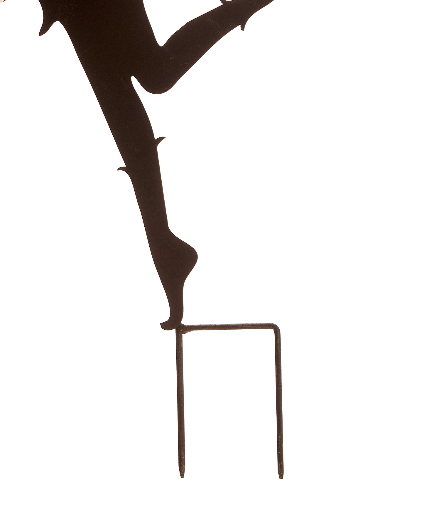 Iron Fairy Silhouette Garden Stake - Magic Wand