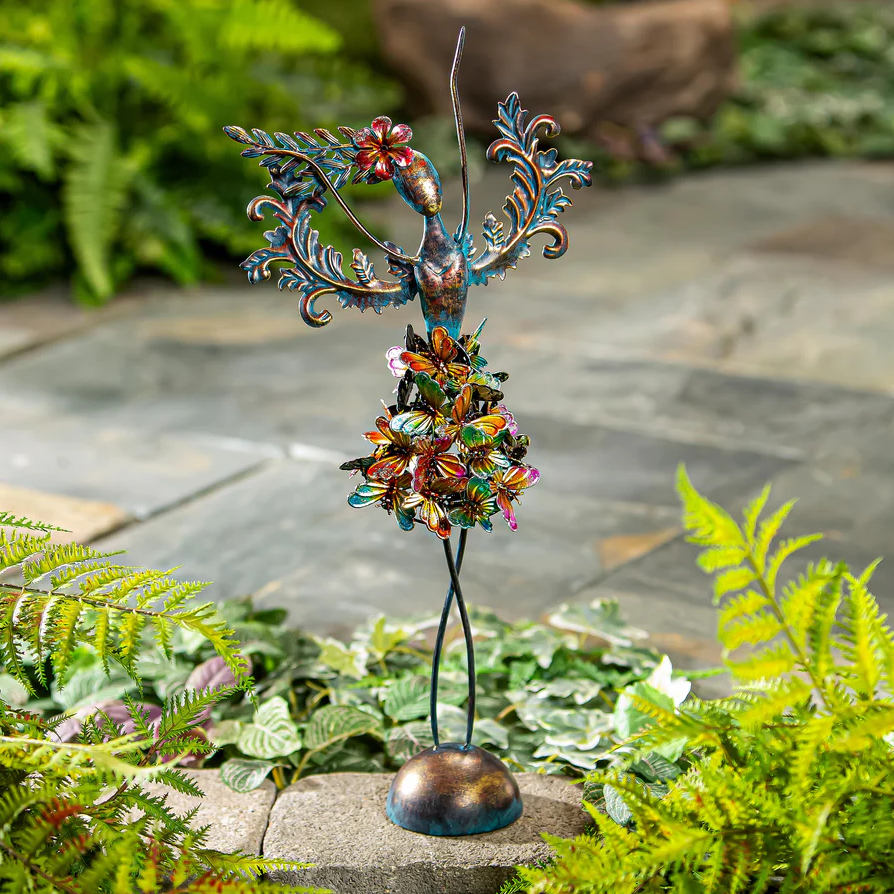 Metal Butterfly Angel Statue