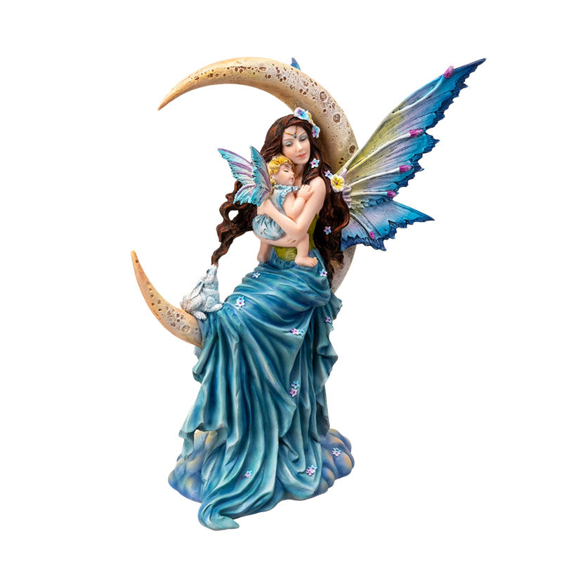 Moon Fairy and Daughter Figurine