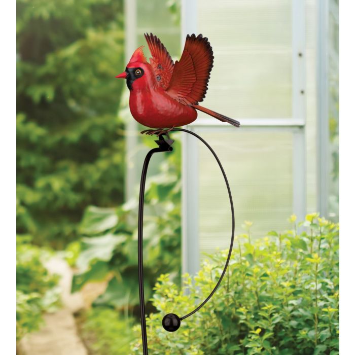 Cardinal Rocker Garden Stake