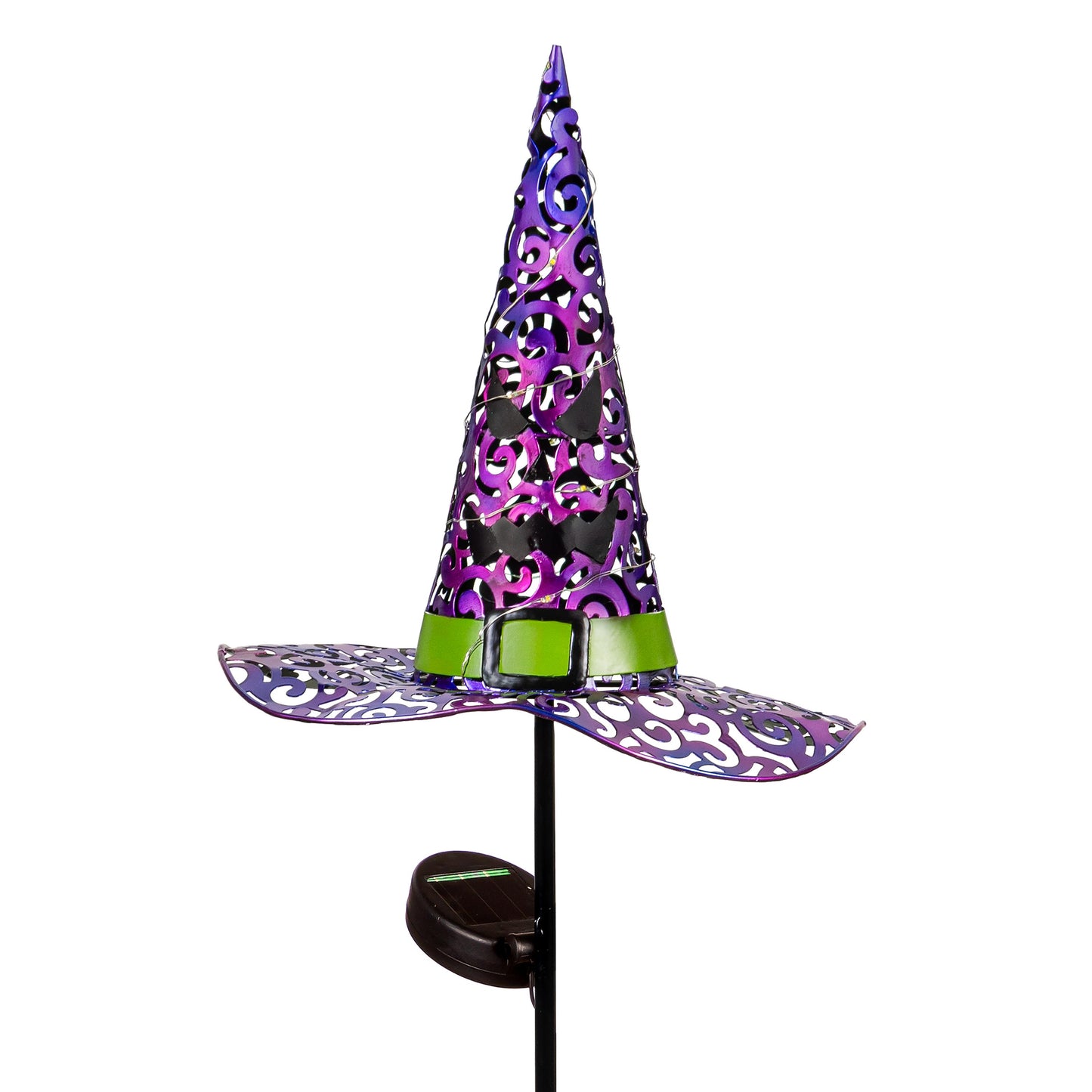 Witch Hat Solar Garden Stake