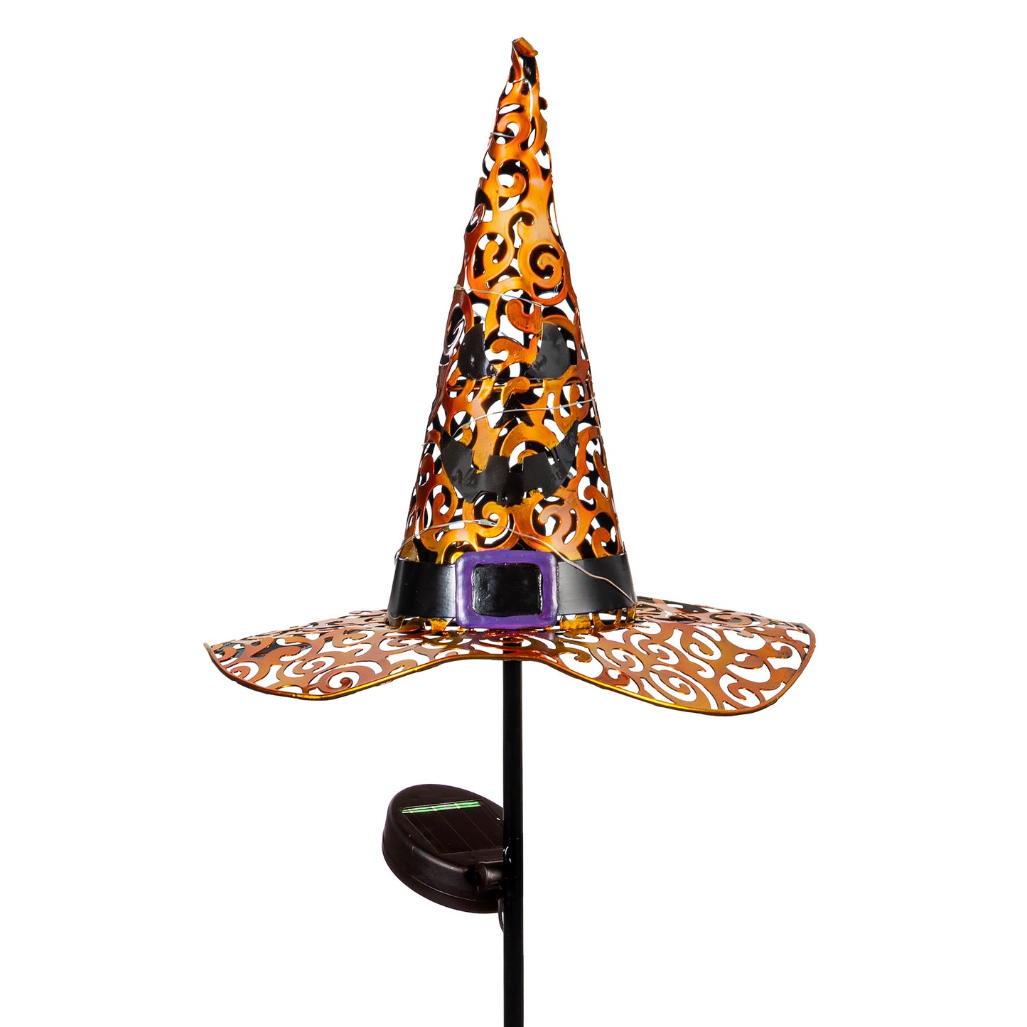 Witch Hat Solar Garden Stake