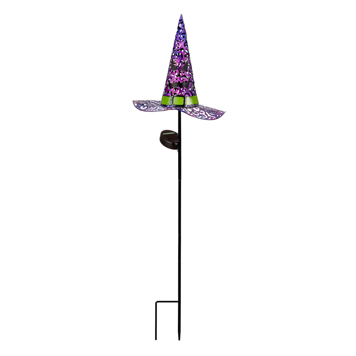 Witch Hat Solar Garden Stake