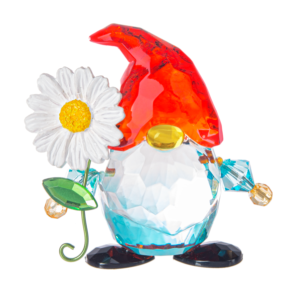2.5" Crystal Expression Garden Gnome Figurine