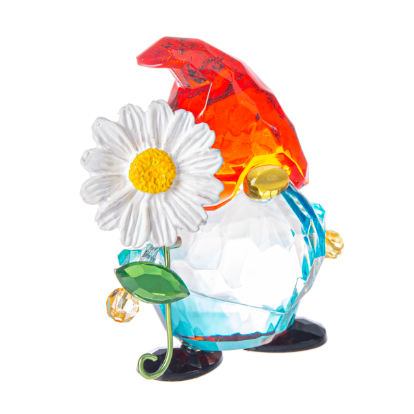 2.5" Crystal Expression Garden Gnome Figurine
