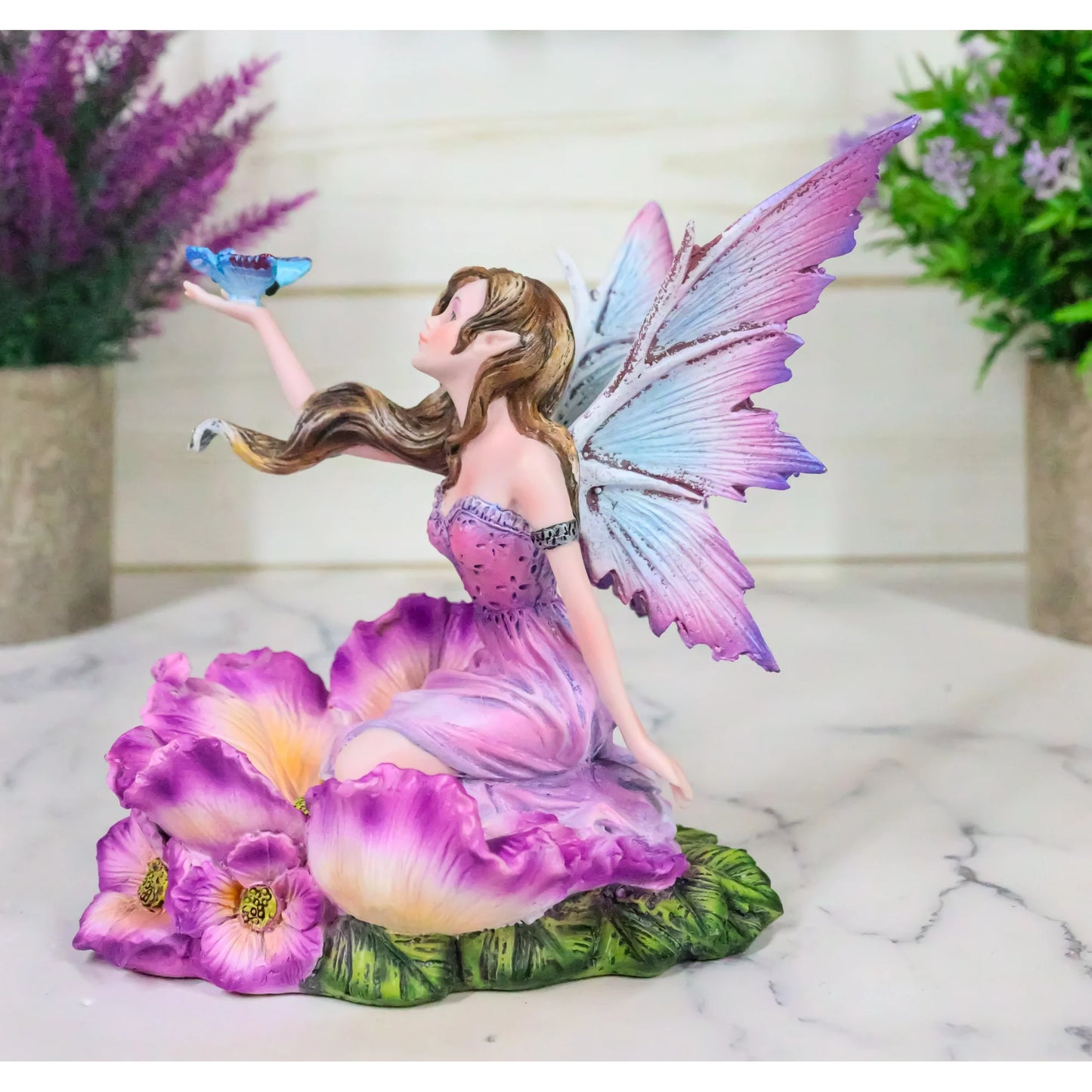 Blessing Fairy With Butterfly Figurine