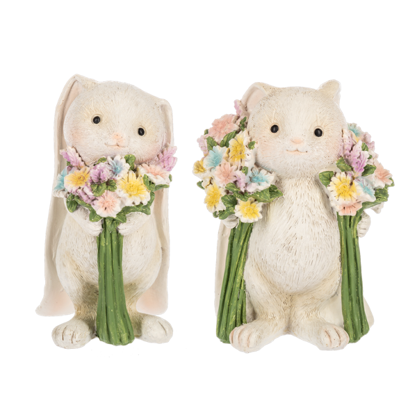 Bouquet Bunnies Figurines