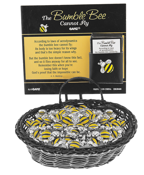 The Bumble Bee Cannot Fly Pocket Charm