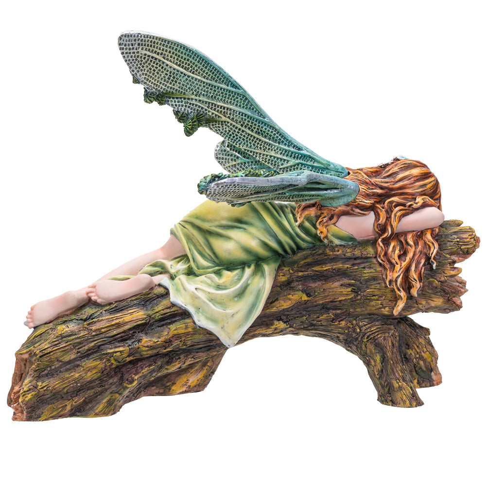 Sleeping Fairy in Forest Figurine