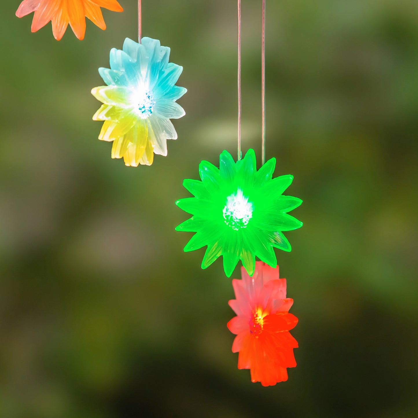 Floral Color Changing Solar Garden Mobile