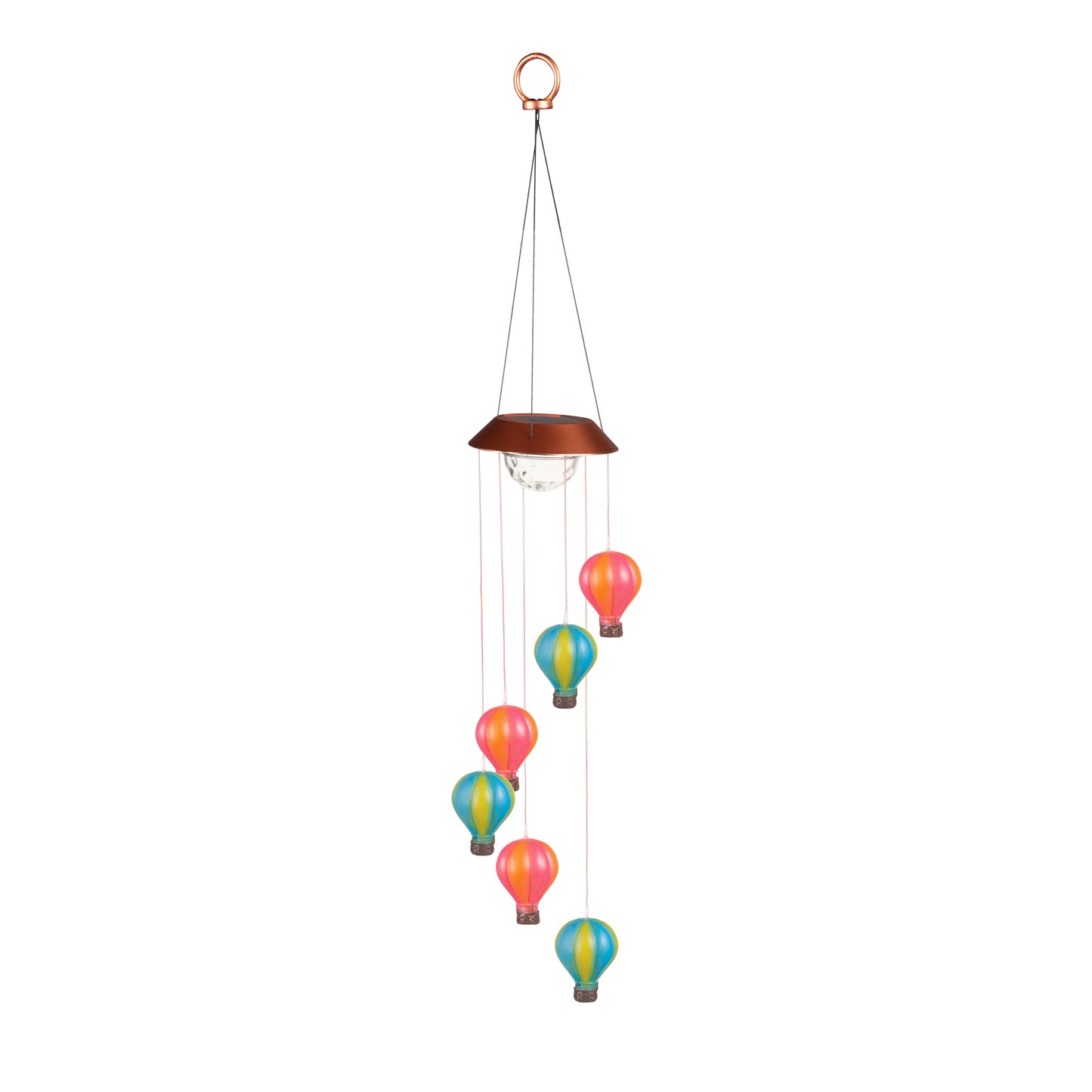 Hot Air Balloon Color Changing Solar Garden Mobile
