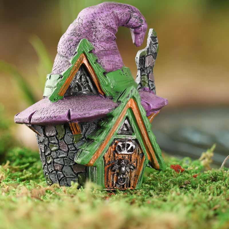 Halloween Mini Fairy Garden Witch Hat House