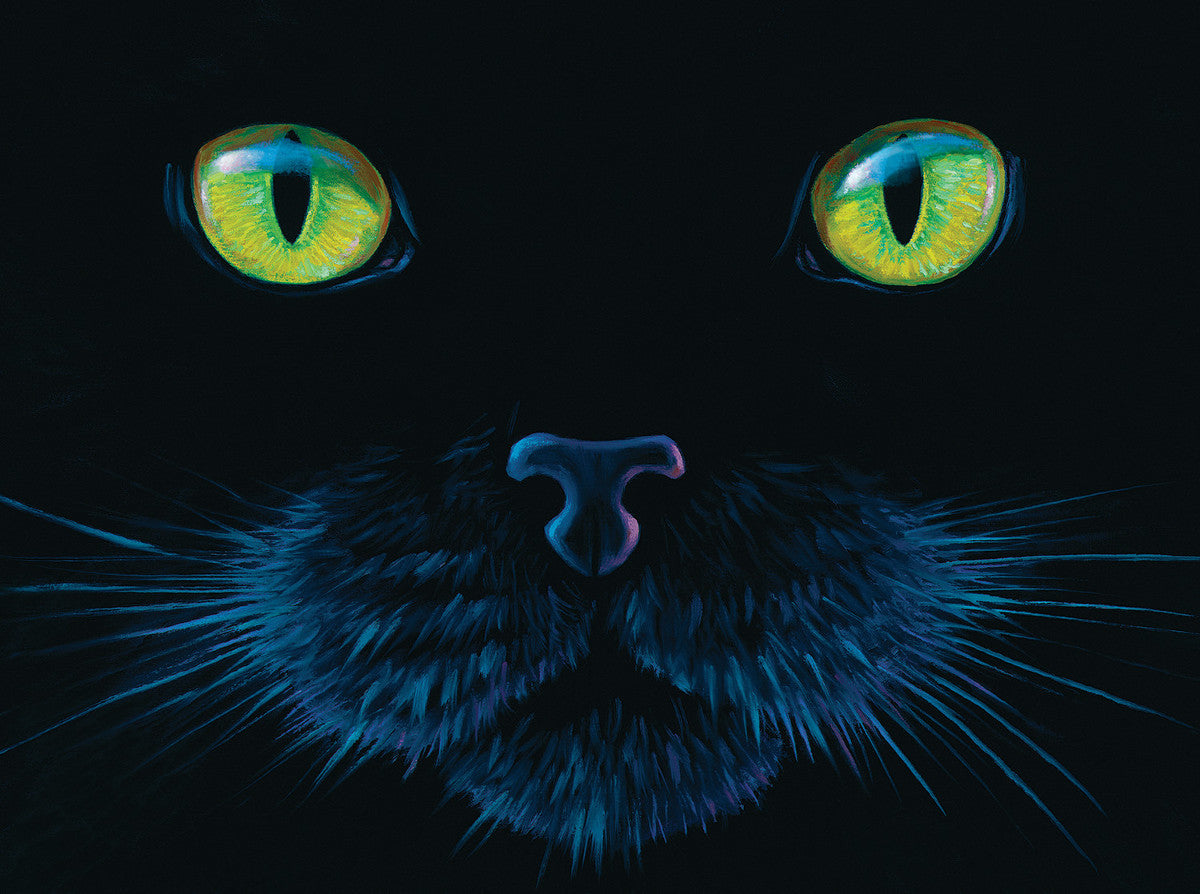 Black Cat Face Puzzle