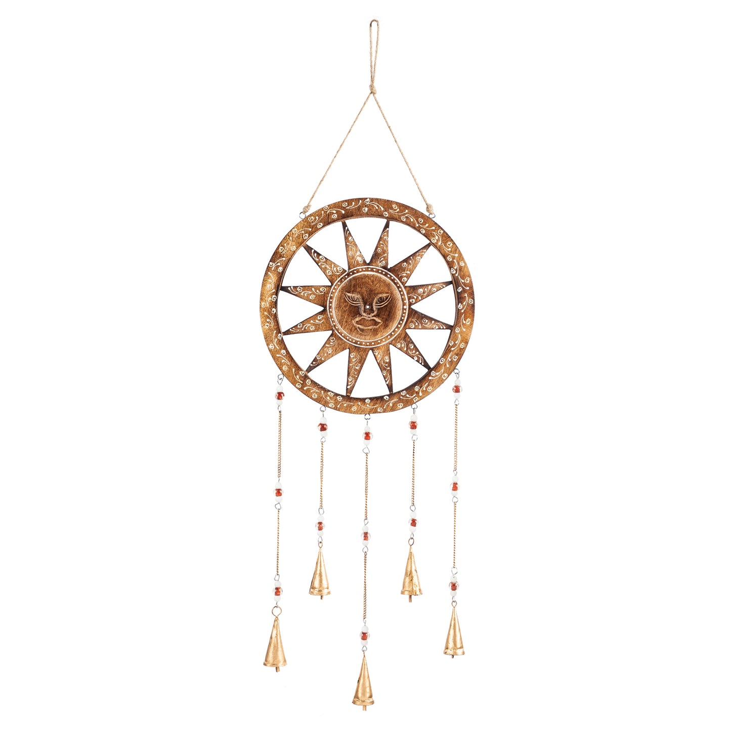Wooden Sun Garden Chime