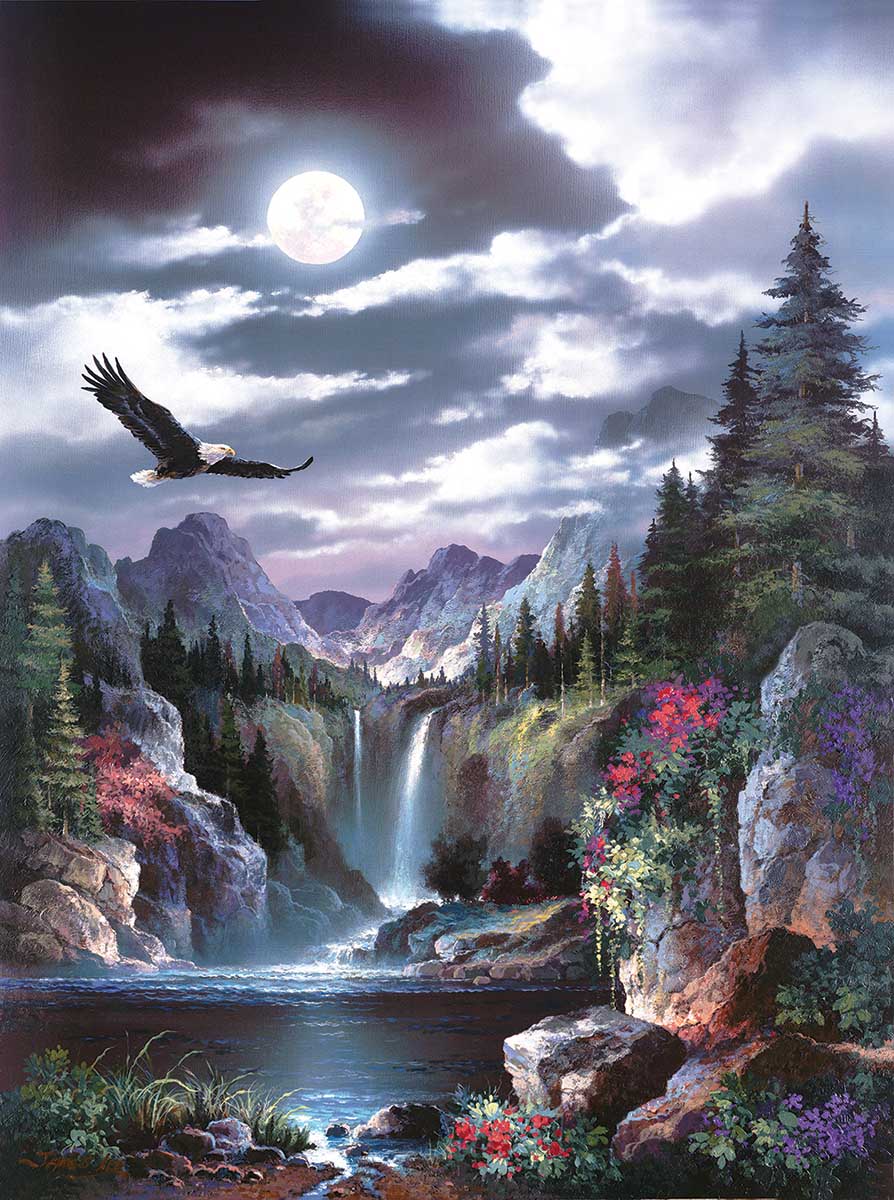 Moonlit Eagle Jigsaw Puzzle
