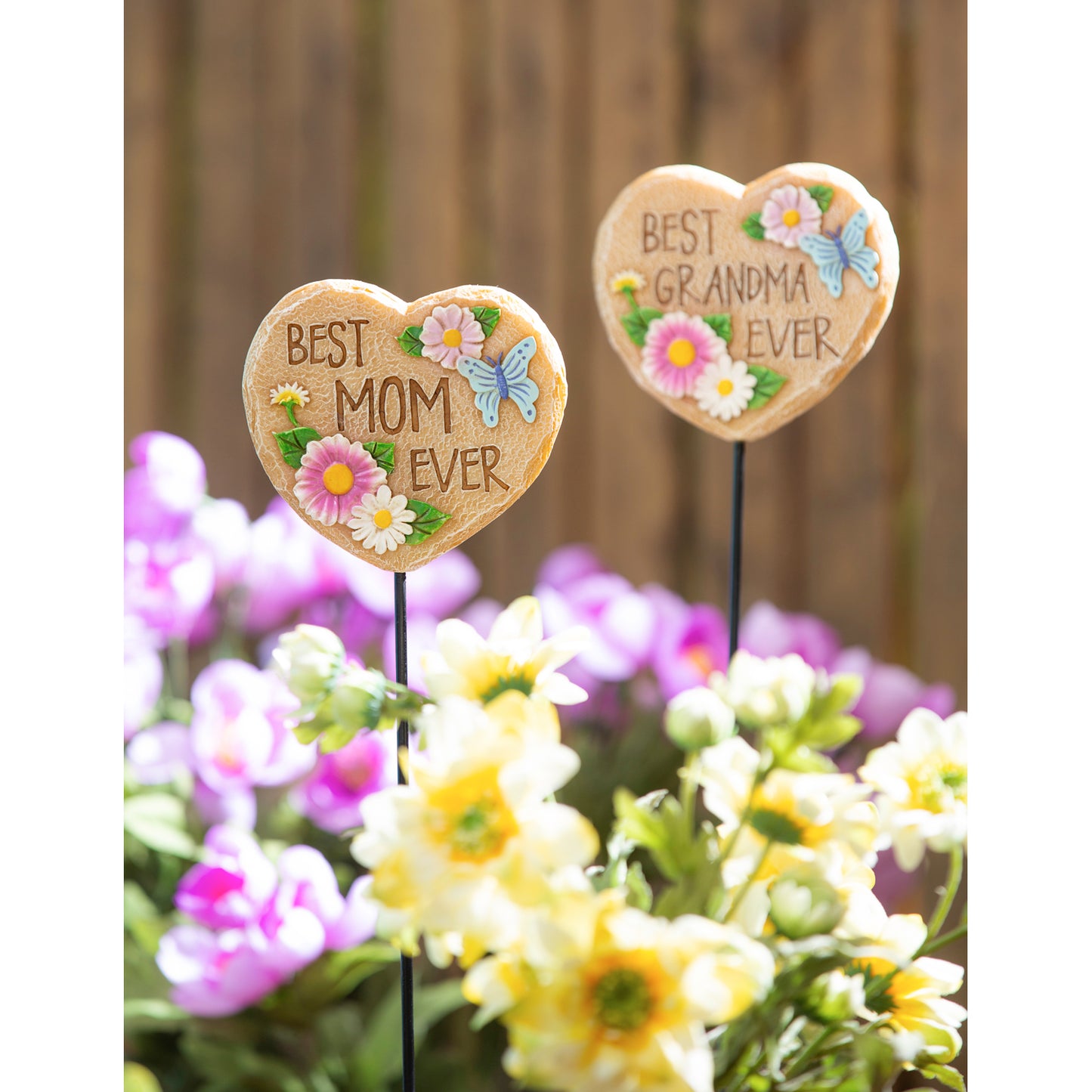 Best Mom Ever Heart Stake