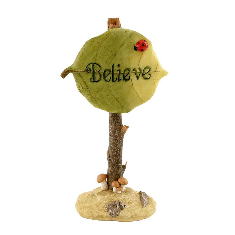 Believe Leaf Sign