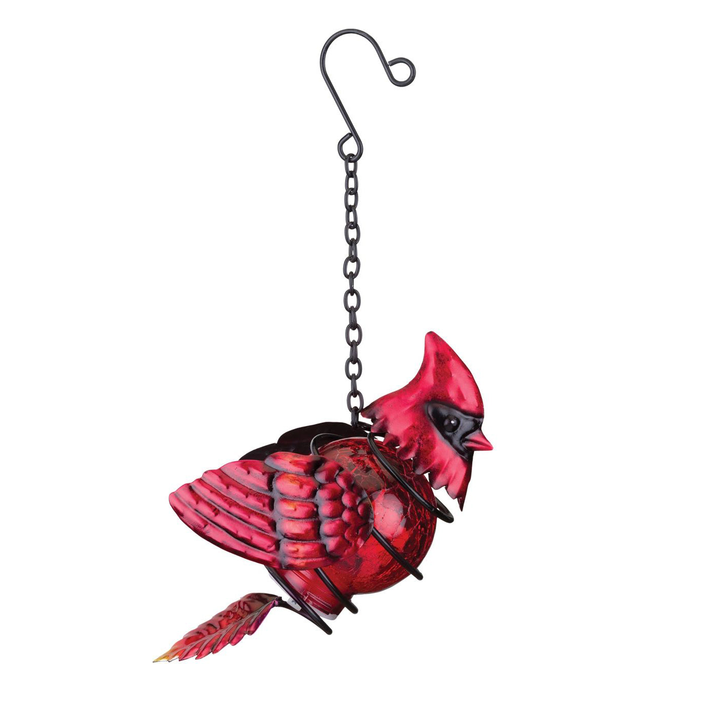 Cardinal Solar Garden Lantern